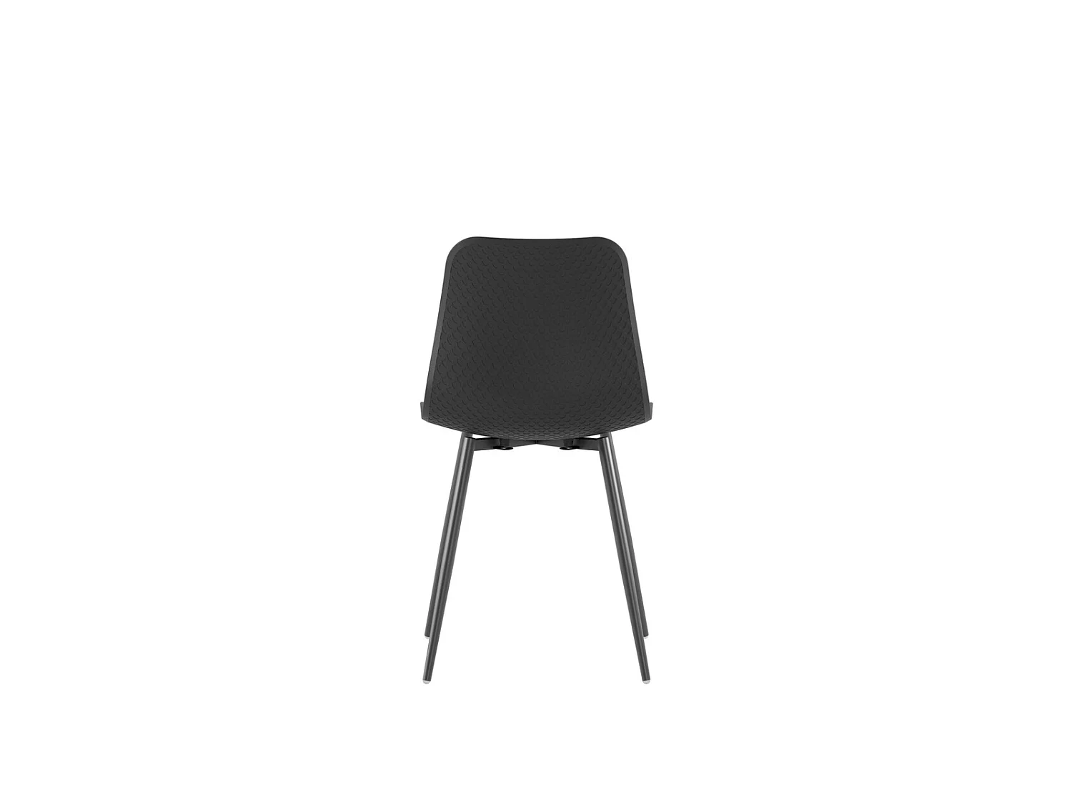 Capa para cadeira de interior em polipropileno com estrutura metálica pintada de preto - Design moderno e ergonômico, 50x58x85 cm