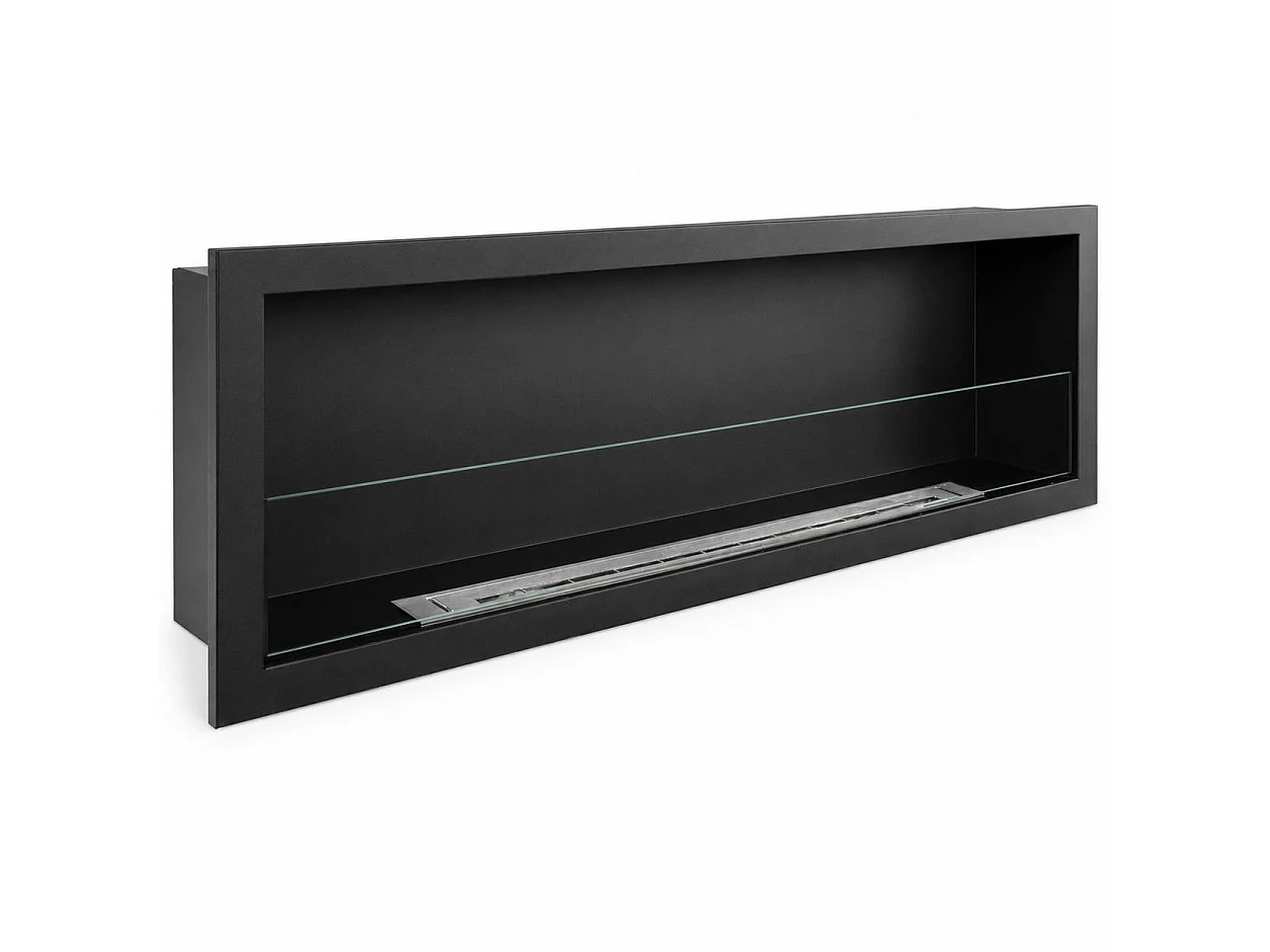 FURORE 150 vægmonteret pejs med bioethanolbrændstof, 150 x 45 cm