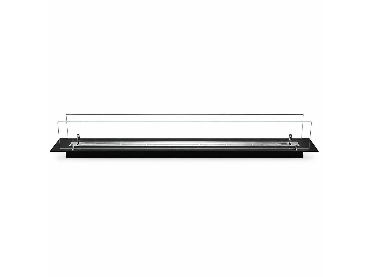 Indbygget bioethanolpejs med 120 cm biopejs i glas