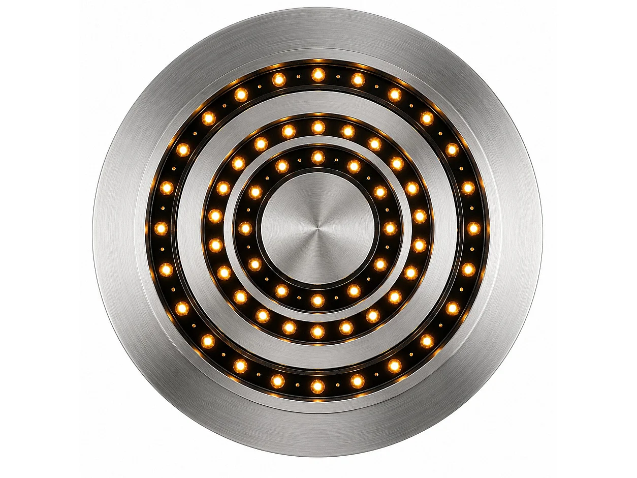 3D elektrische waterdamphaard met ronde inzetbrander, inbouw, diameter 75 mm, ROUND3D750