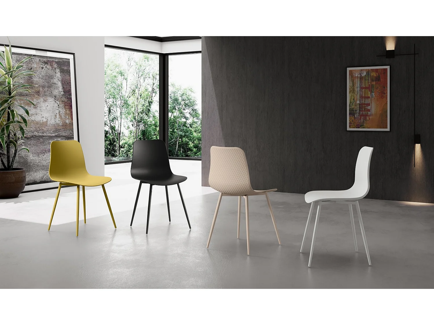 Table de direction extensible en verre trempé gris, structure en métal peint, design moderne et polyvalent - Modèle OM/223/GR