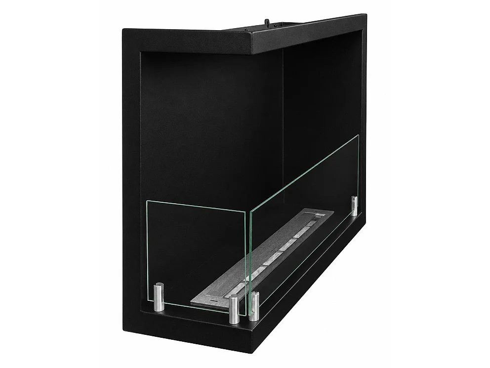 Cheminée D'Angle Intégrée Au Bioéthanol, Bio-Cheminée D'Angle 60X45 Sutri 60 Sx