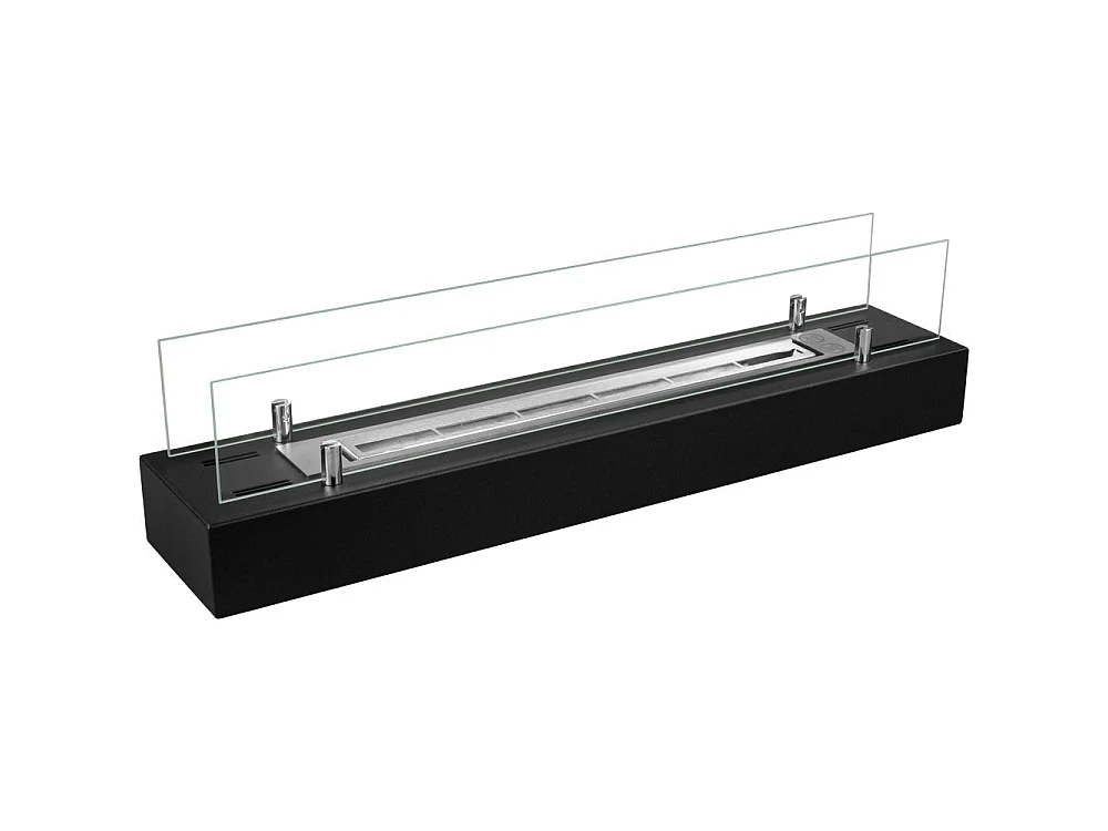 Lareira a bioetanol independente DF700BOX de 70 cm - Queimador de aço inoxidável de 0,75 L, design moderno e aquecimento eficiente - Divina Fire