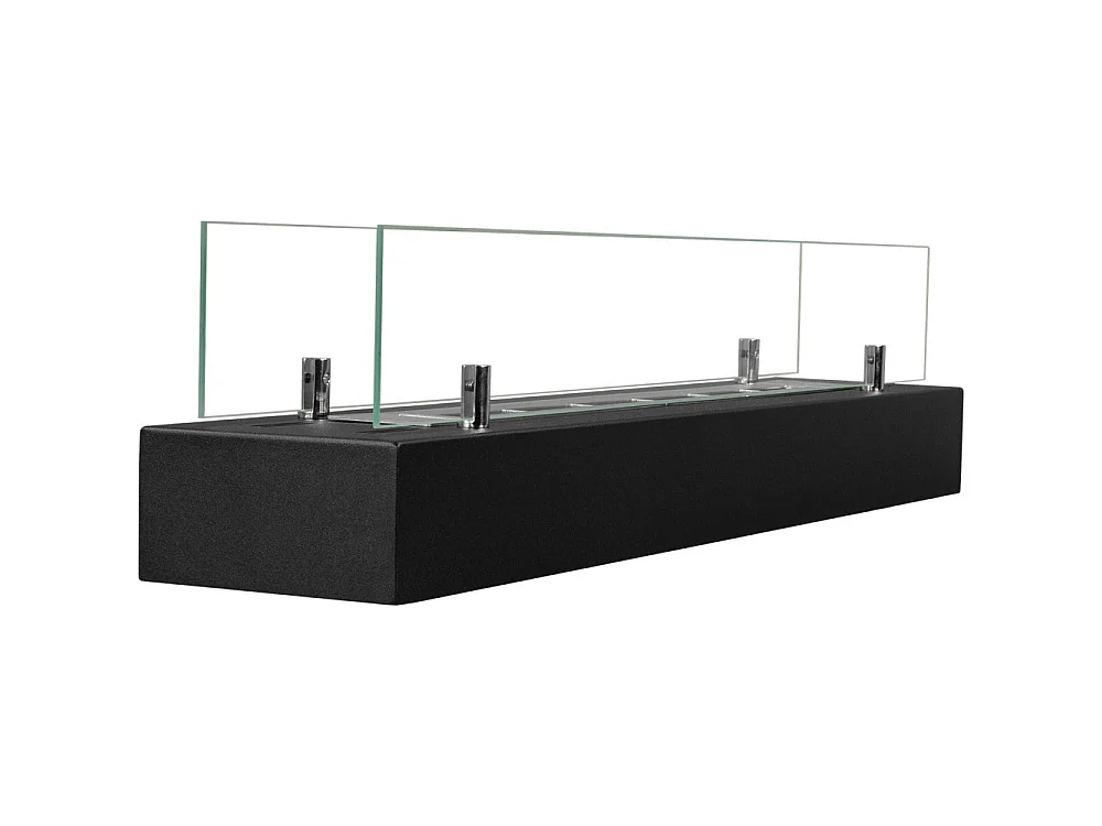 Lareira a bioetanol independente DF700BOX de 70 cm - Queimador de aço inoxidável de 0,75 L, design moderno e aquecimento eficiente - Divina Fire