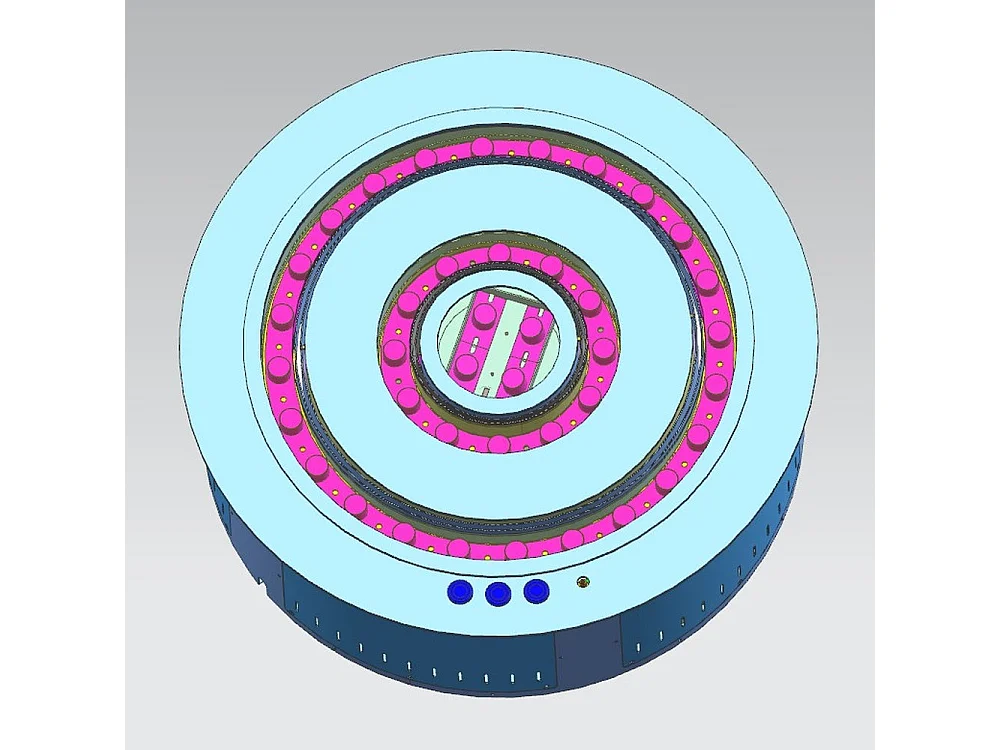 3D elektrische waterdamphaard met ronde inbouwbrander, D. 55 ROUND3D550