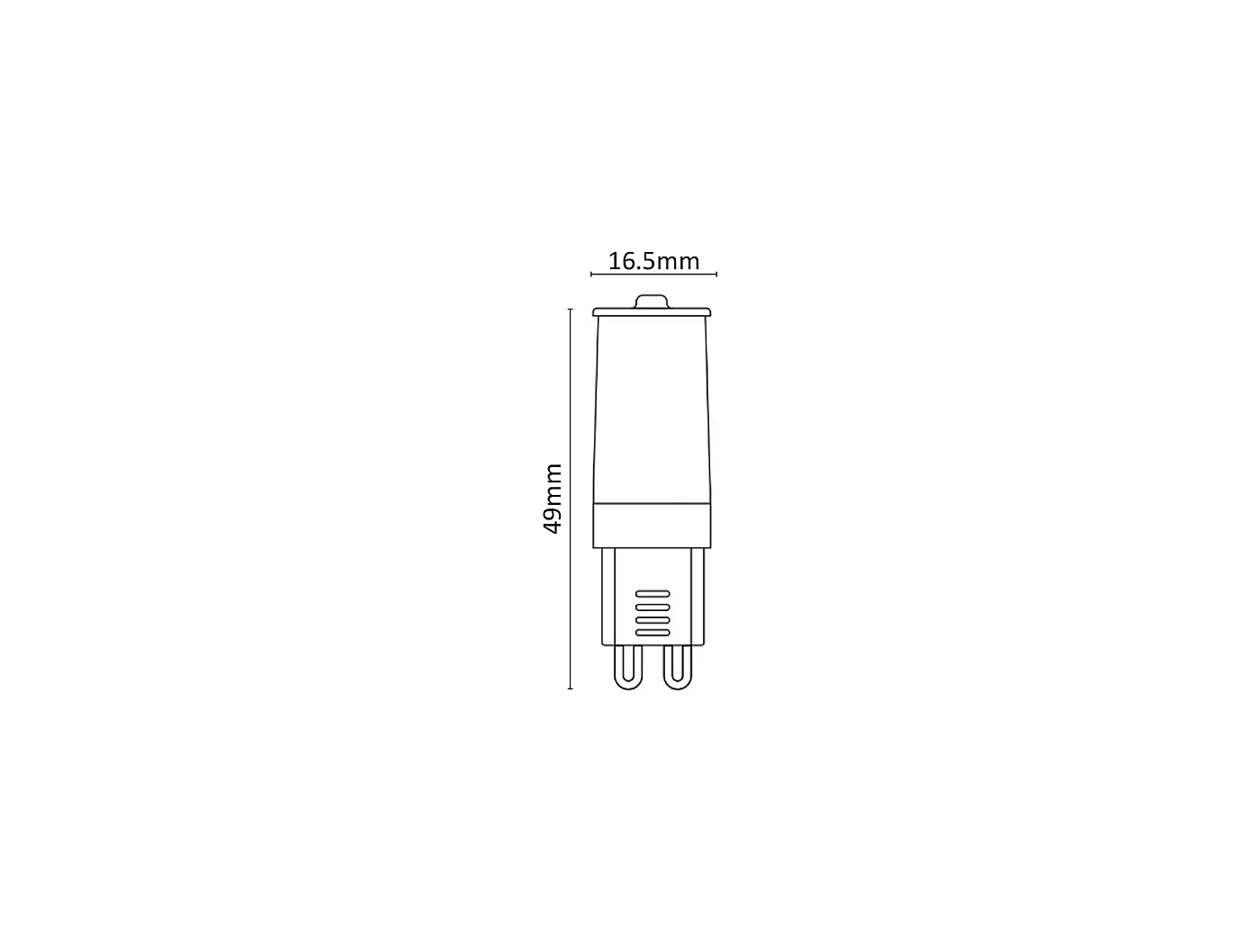 Alcapower G9 LED-lamp 4W 370lm 4000K Natuurlijk Wit 230V, Energieklasse F, G9 fitting, Levensduur 15000 uur, Direct licht