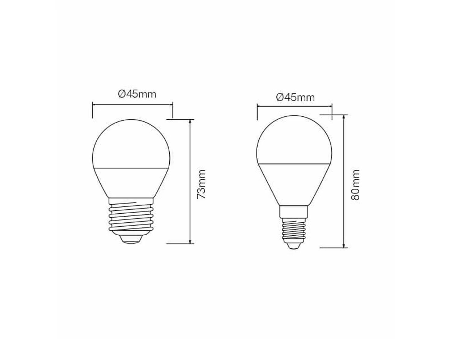 Beneito & Faure 5W E27 bolvormige LED-lamp, 2700K warm licht, 440 lumen, 360 graden stralingshoek, energie-efficiëntieklasse - Beneito & Faure