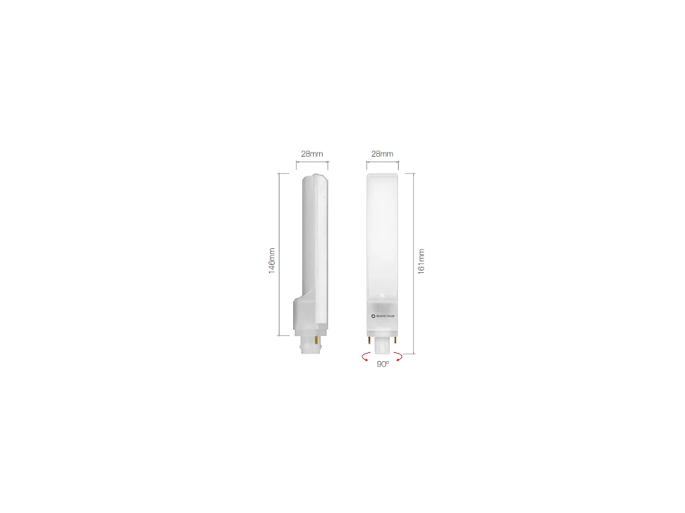 Ampoule LED G24 9W 880lm 3000K