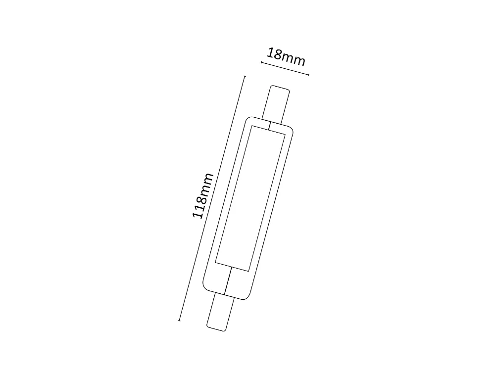 Alcapower - R7s LED-lamp 11W 1500lm in glas ø11,8mm, 360° hoek, direct licht Niet dimbaar 4000K