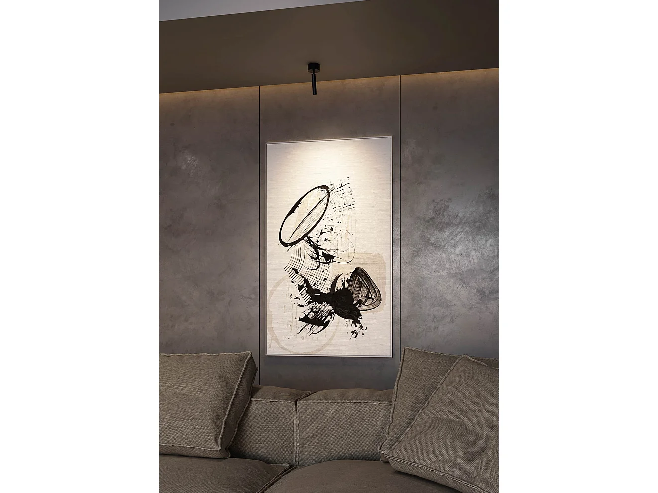 Alp 4.5W 36º 3000K Matzwarte LED-opbouwspot, hoge kleurechtheid, accentspot voor interieurgebruik, CRI>90 - Beneito & Faure