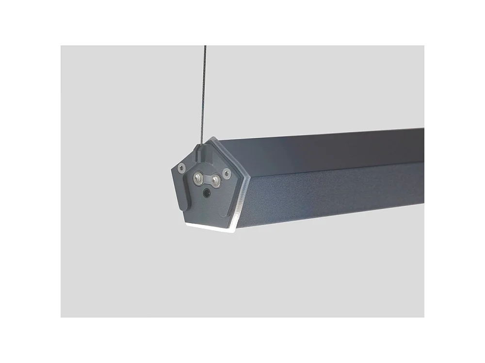 Potlood horizontale ophangbeugel Zafferano - Donkergrijze hanglamp accessoire