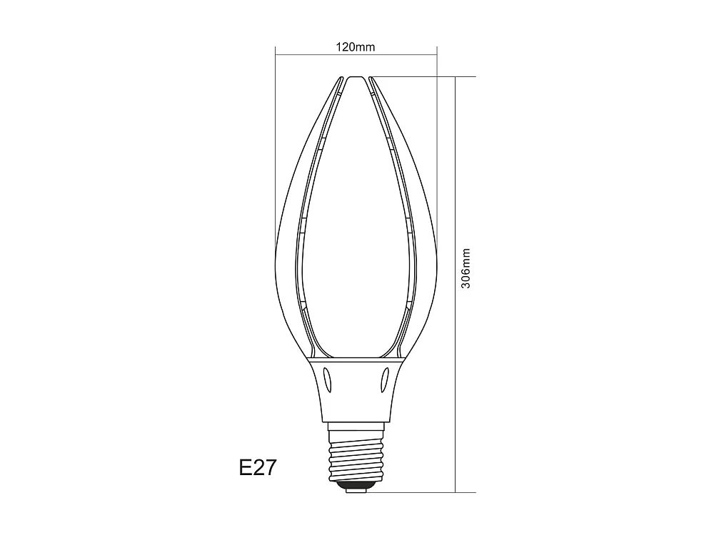 Ampoule LED 80W E27-E40 2200K pour lampadaires