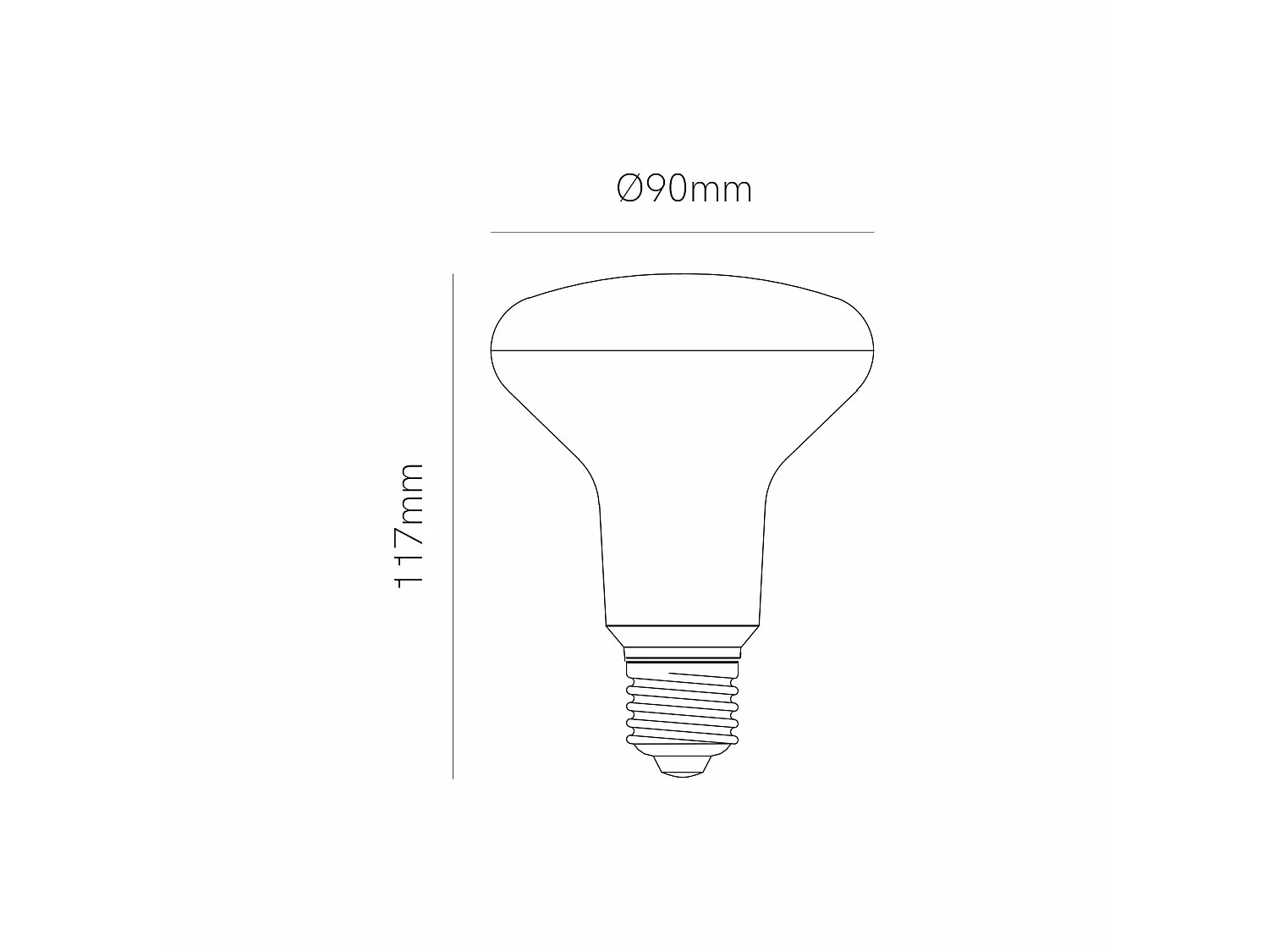 R90 LED-lamp 12W E27 2200K 850lm 120º Retrofit - Beneito & Faure - Professionele, hoogwaardige decoratieve binnenverlichting
