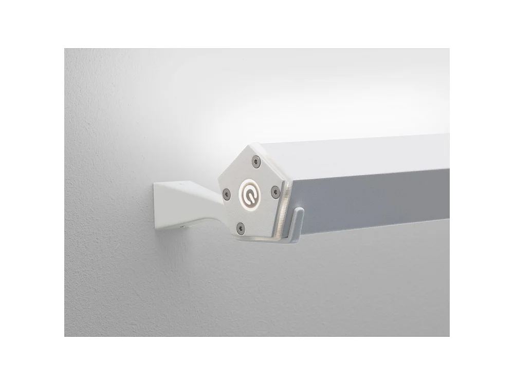 Pencil Horizontale Wandlamp Zafferano - Transformeert Pencil in een Binnen-/Buitenwandlamp Wit
