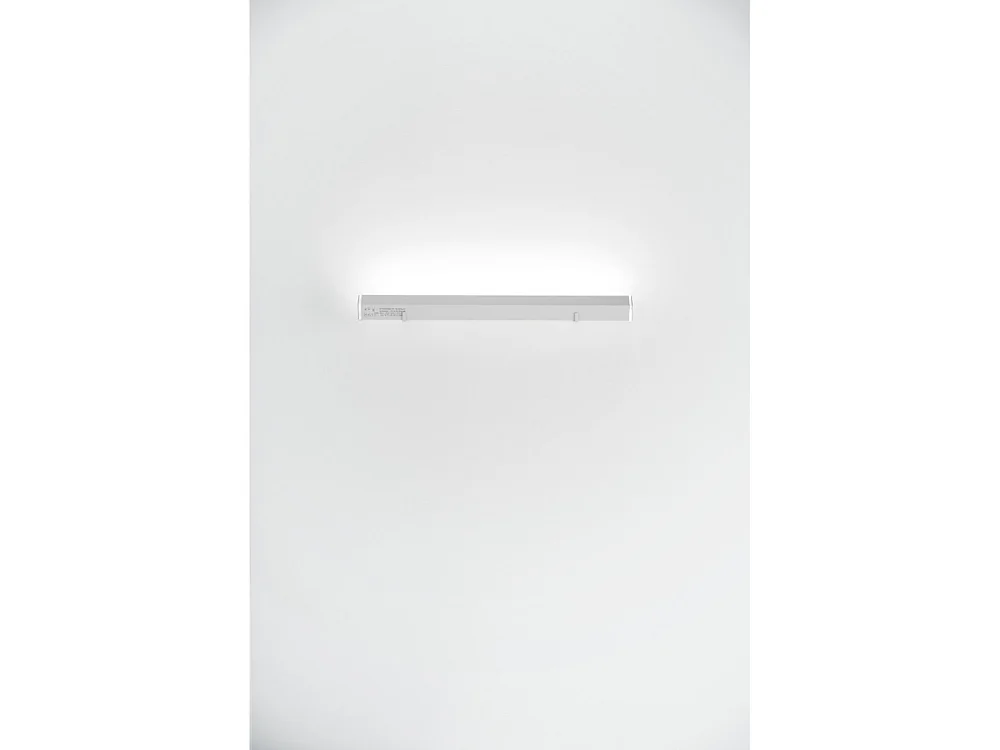 Pencil Horizontale Wandlamp Zafferano - Transformeert Pencil in een Binnen-/Buitenwandlamp Wit