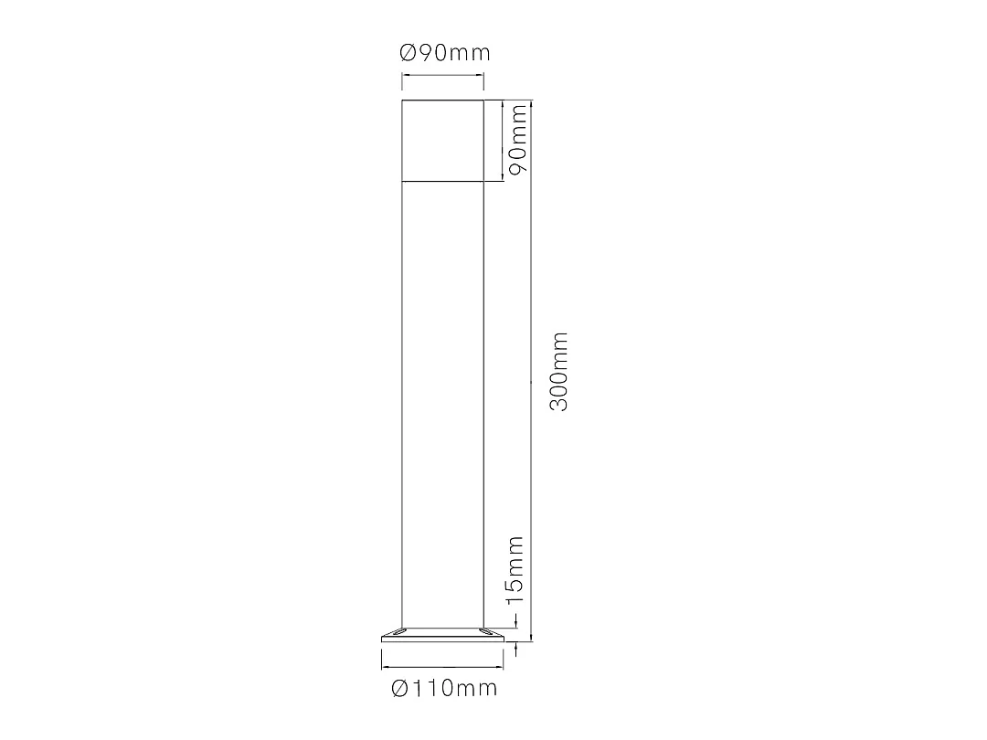 Tura 12W 3000K Cortenstaal LED-buitenschijnwerper - IP65 IK06 cilindrische spot voor tuinen - Beneito & Faure