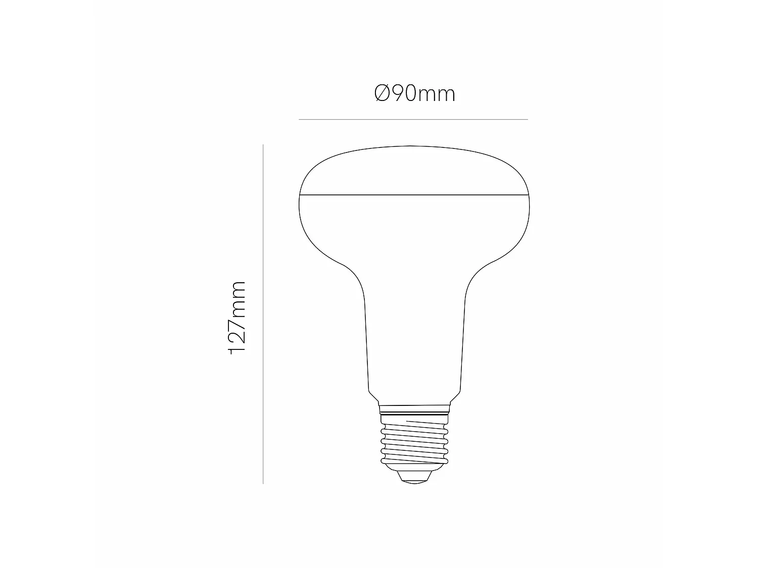 Beneito & Faure R90 LED-lamp 12W E27 3000K warm licht 1100 lumen 120 graden stralingshoek Energiezuinige retrofit - Beneito & Faure