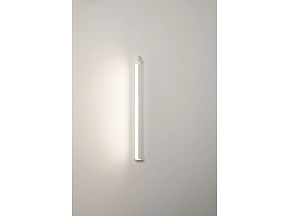 Potlood verticale wandhouder Zafferano - Wandaccessoire met 360 graden rotatie Wit