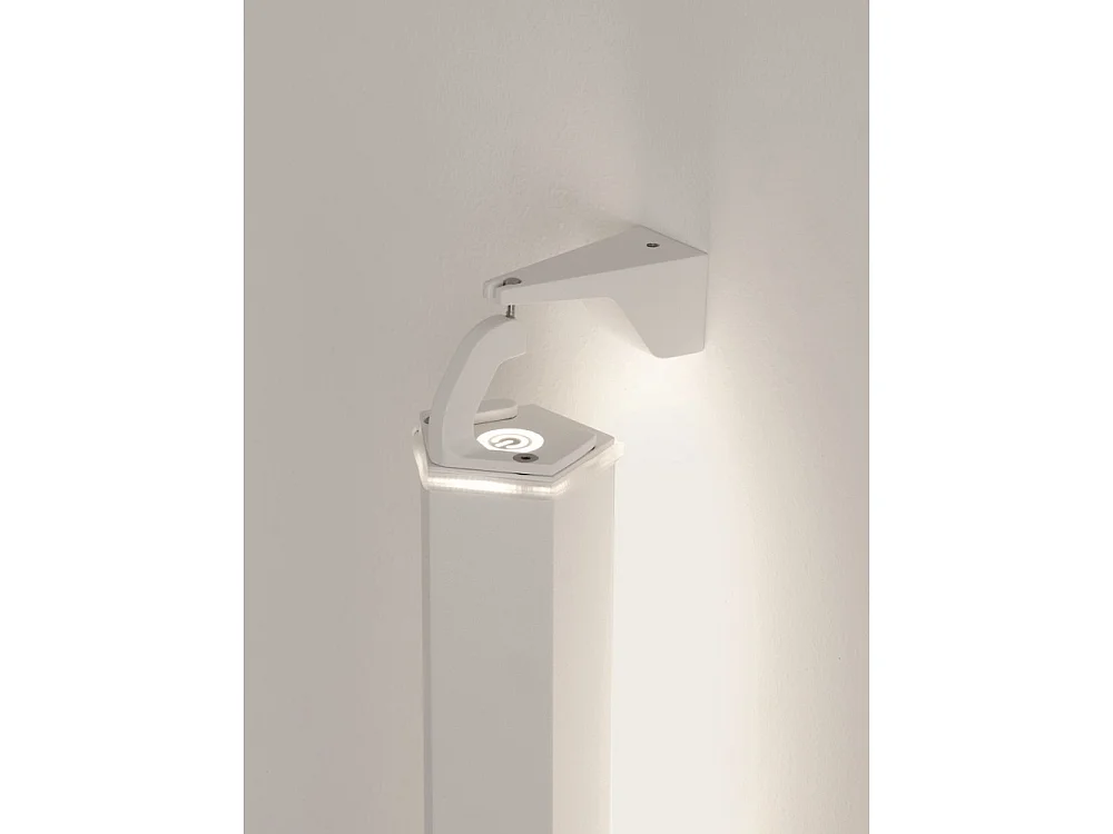 Potlood verticale wandhouder Zafferano - Wandaccessoire met 360 graden rotatie Wit