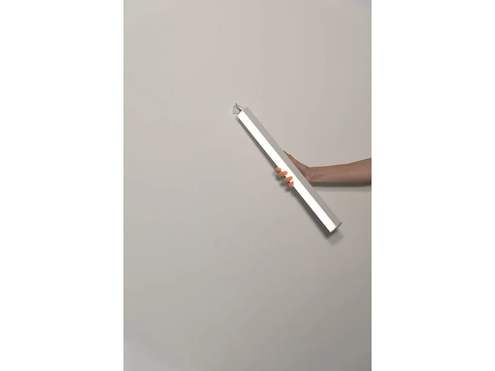 Potlood verticale wandhouder Zafferano - Wandaccessoire met 360 graden rotatie Wit