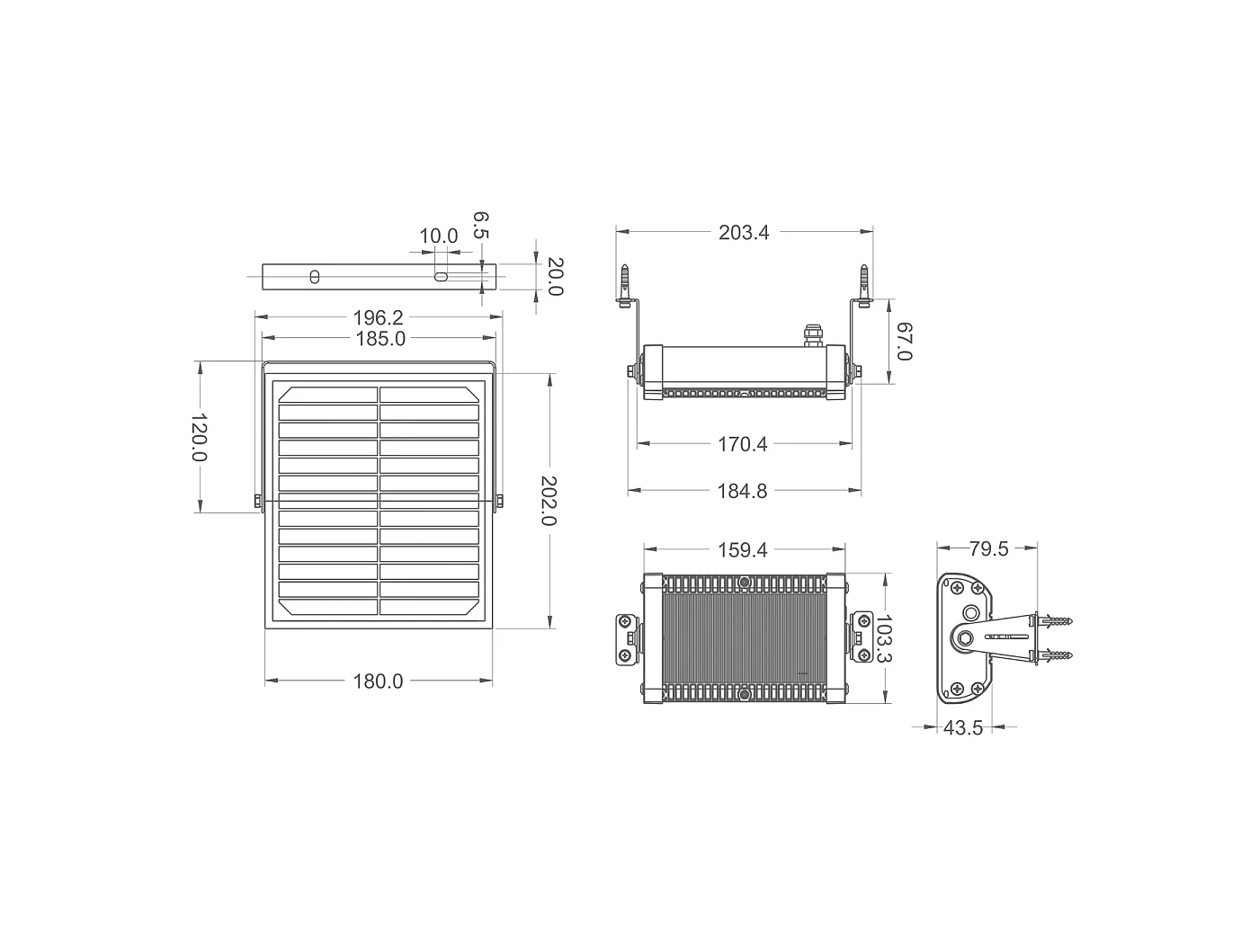 Projecteur Solaire Multifonction 3000lm + Télécommande