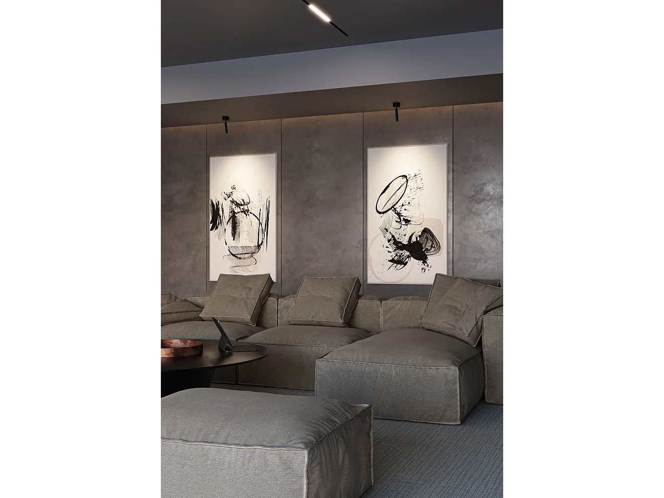 Alp 4.5W 36º 3000K Matwitte LED-opbouwspot, hoge kleurechtheid, accentspot voor interieurgebruik, CRI>90 - Beneito & Faure