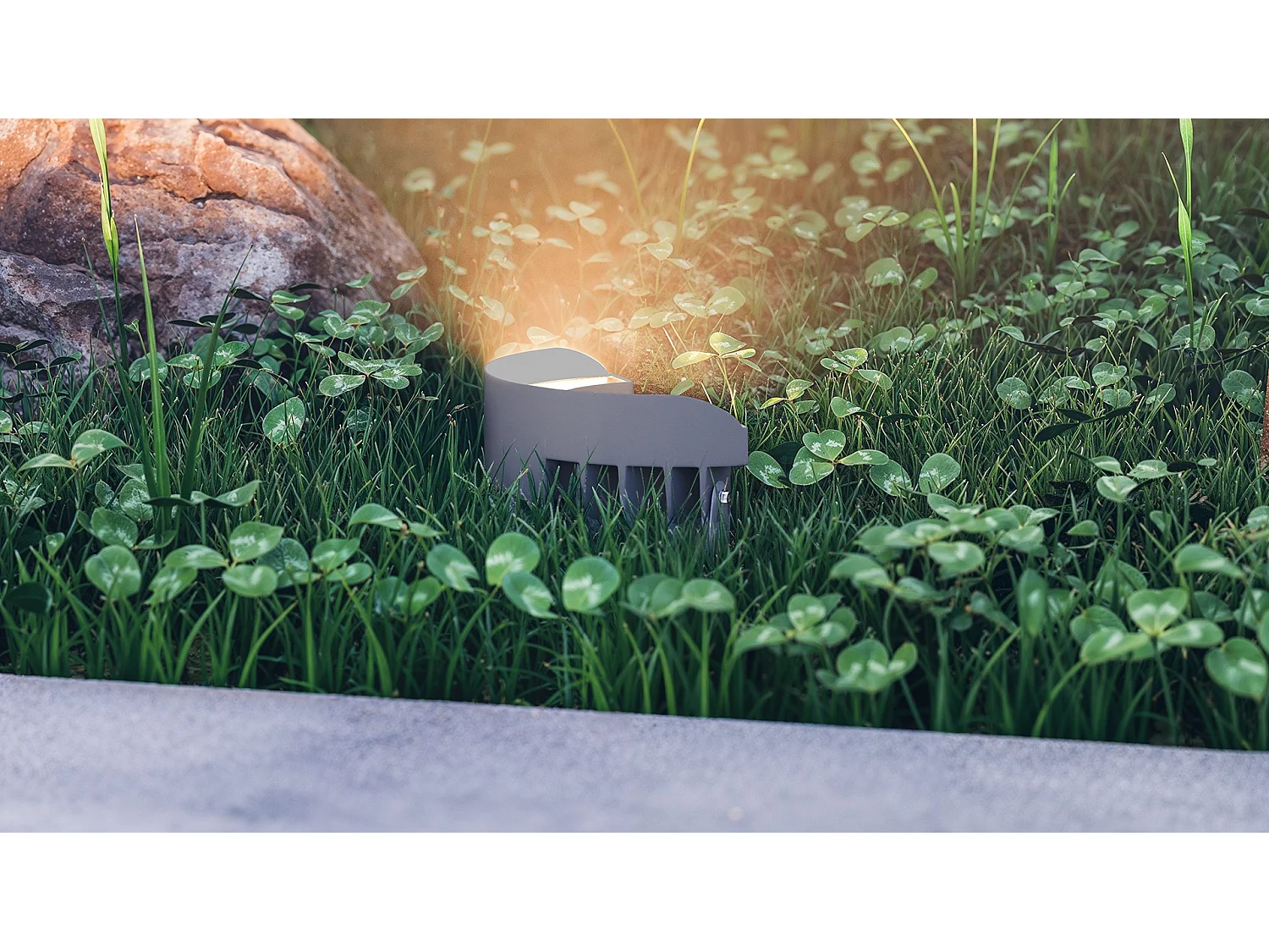 Signal Outdoor LED Floodlight Series 9 30 Degree Optics 3000K Textured Grey Color High Energy Efficiency Modern Design for Outdoors