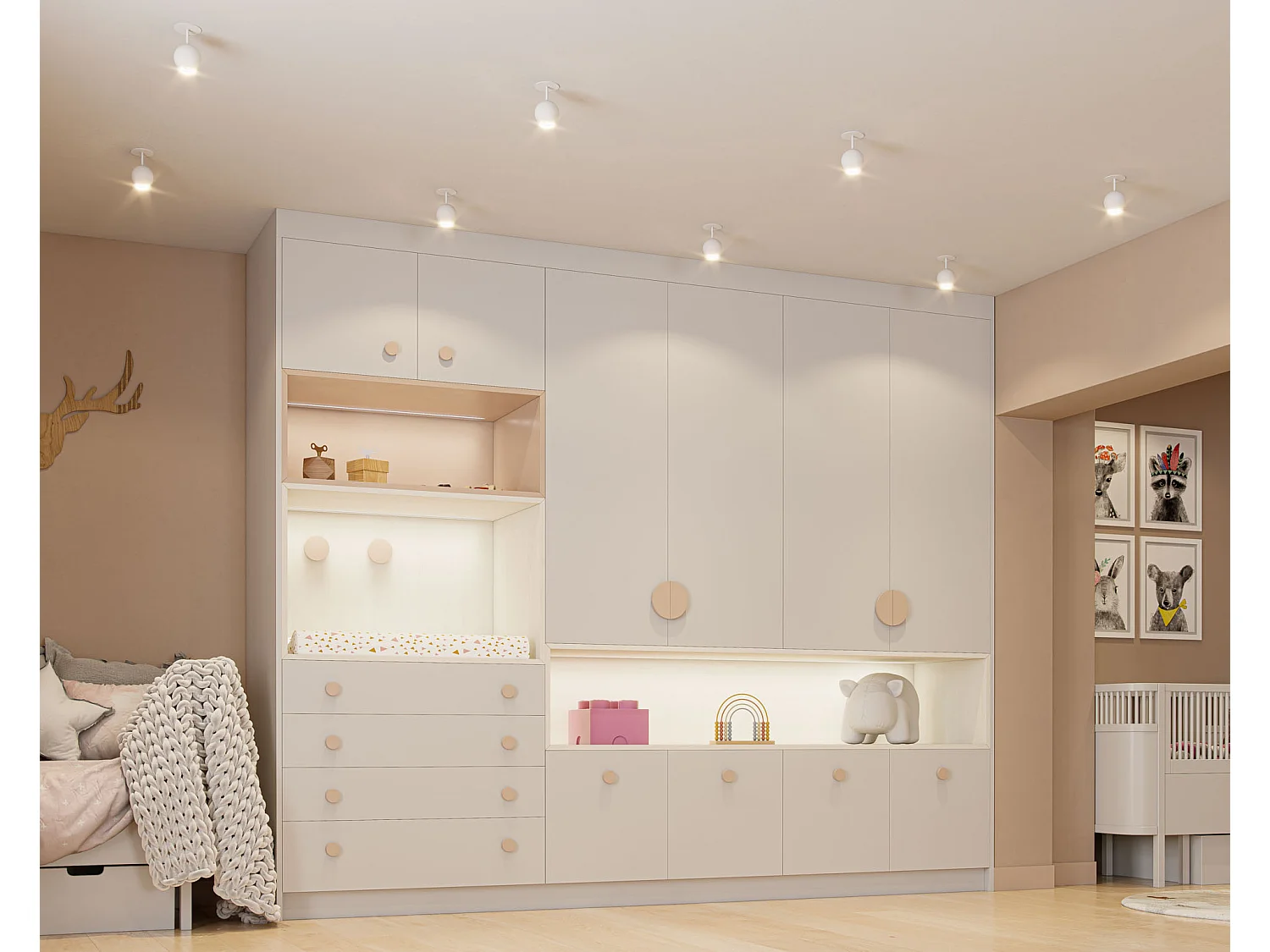 Faretto LED da incasso Bora Recessed 8,5W 36º 2700K Oro Rosa - Faretto sferico orientabile ad alta efficienza - Beneito & Faure