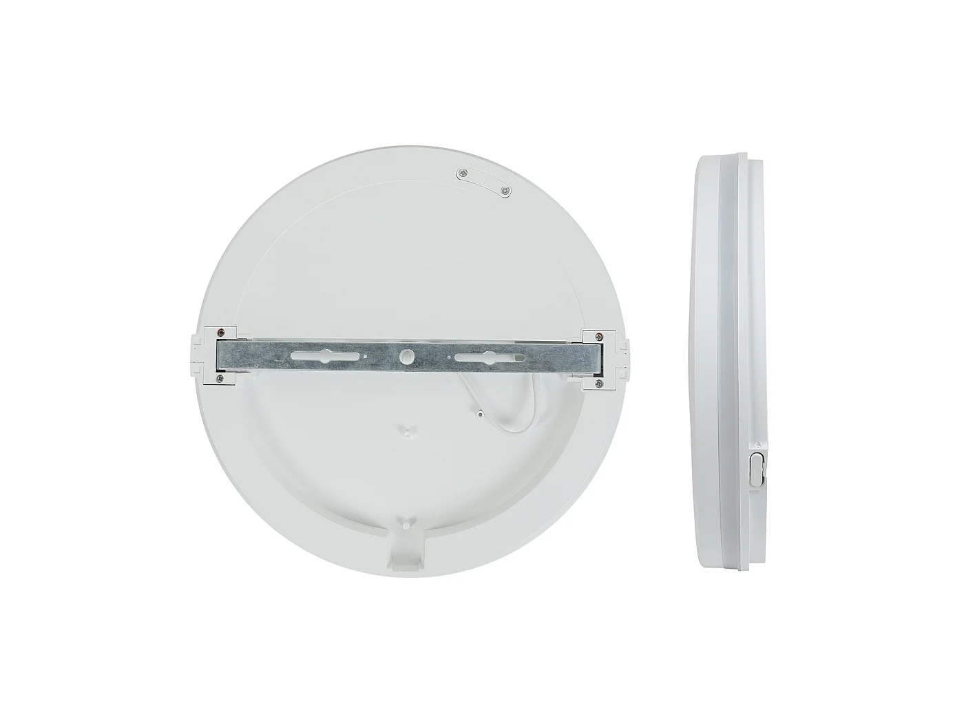 Plafonnier Led Rond 36W Ip54 Ik08 Blanc 3600Lm 400Mm Température Couleur Sélectionnable 3000K 4000K 6500K Éclairage Intérieur Professionnel