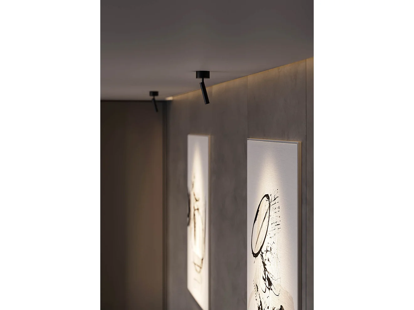 Alp 4.5W 36º 2700K Matzwarte LED-opbouwspot, hoge kleurechtheid, accentspot voor interieurgebruik, CRI>90 - Beneito & Faure
