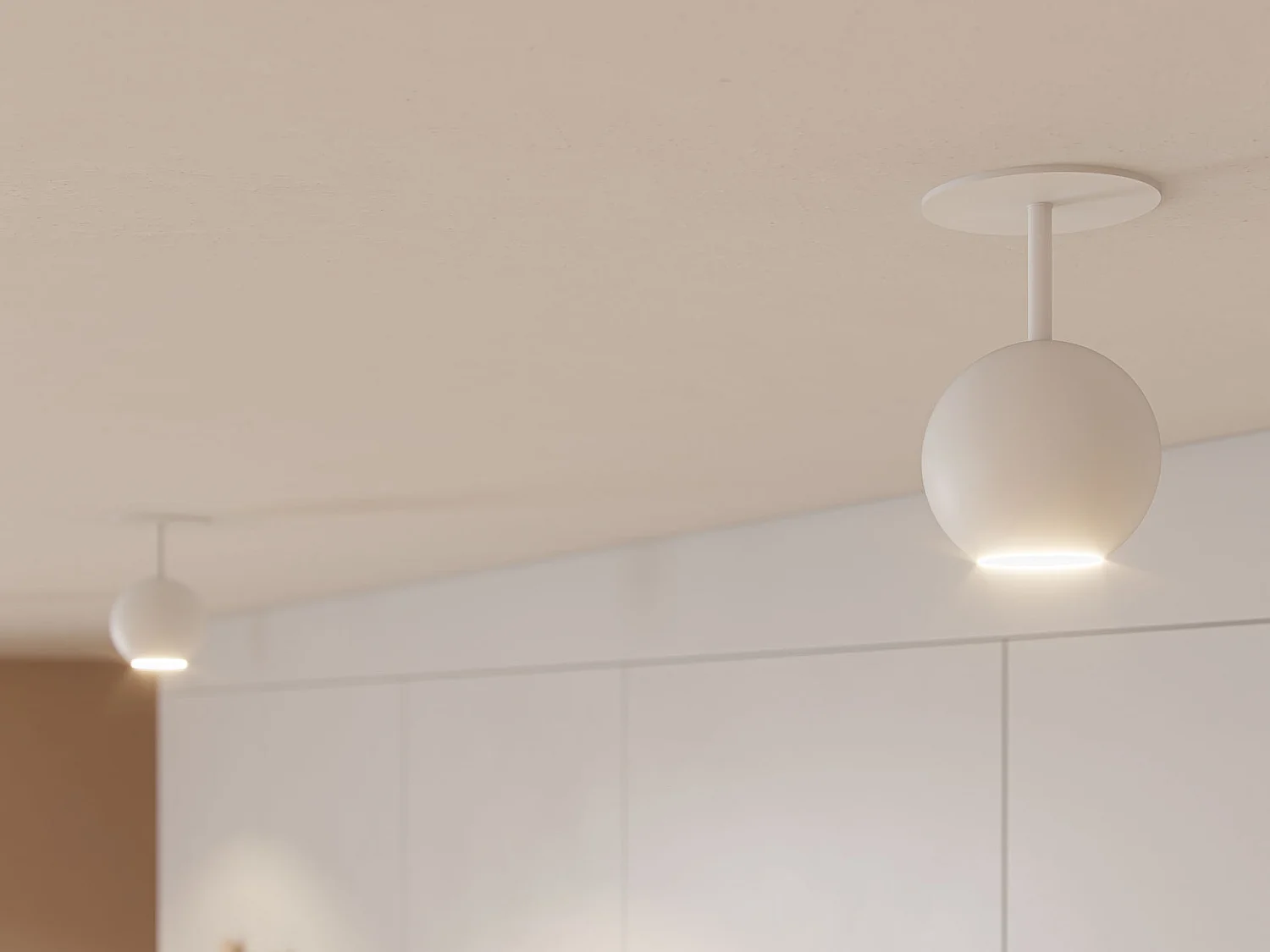Faretto LED da incasso Bora Recessed 8,5W 36º 3000K Oro Rosa - Faretto sferico orientabile ad alta efficienza - Beneito & Faure