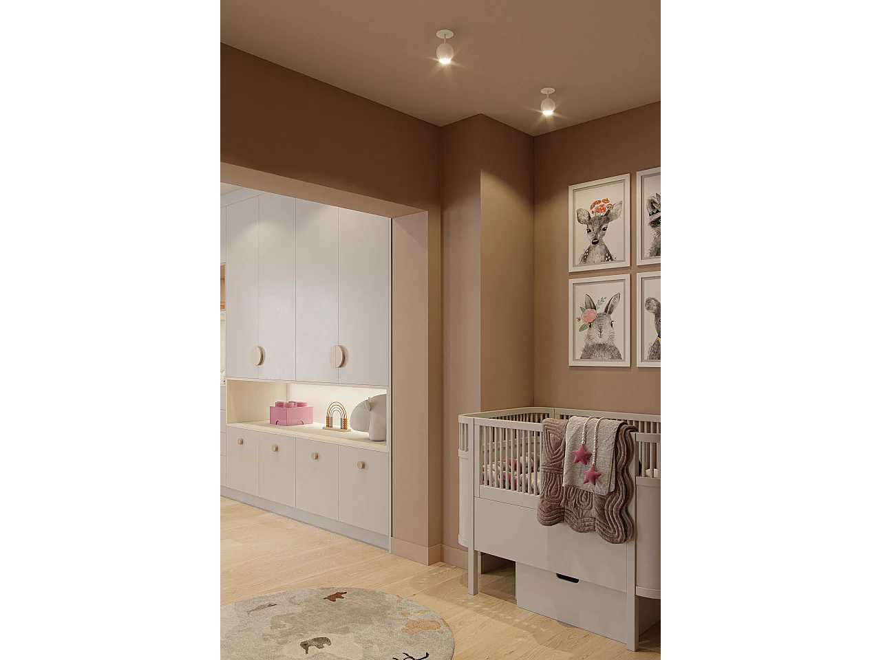 Faretto LED da incasso Bora Recessed 8,5W 36º 3000K Oro Rosa - Faretto sferico orientabile ad alta efficienza - Beneito & Faure