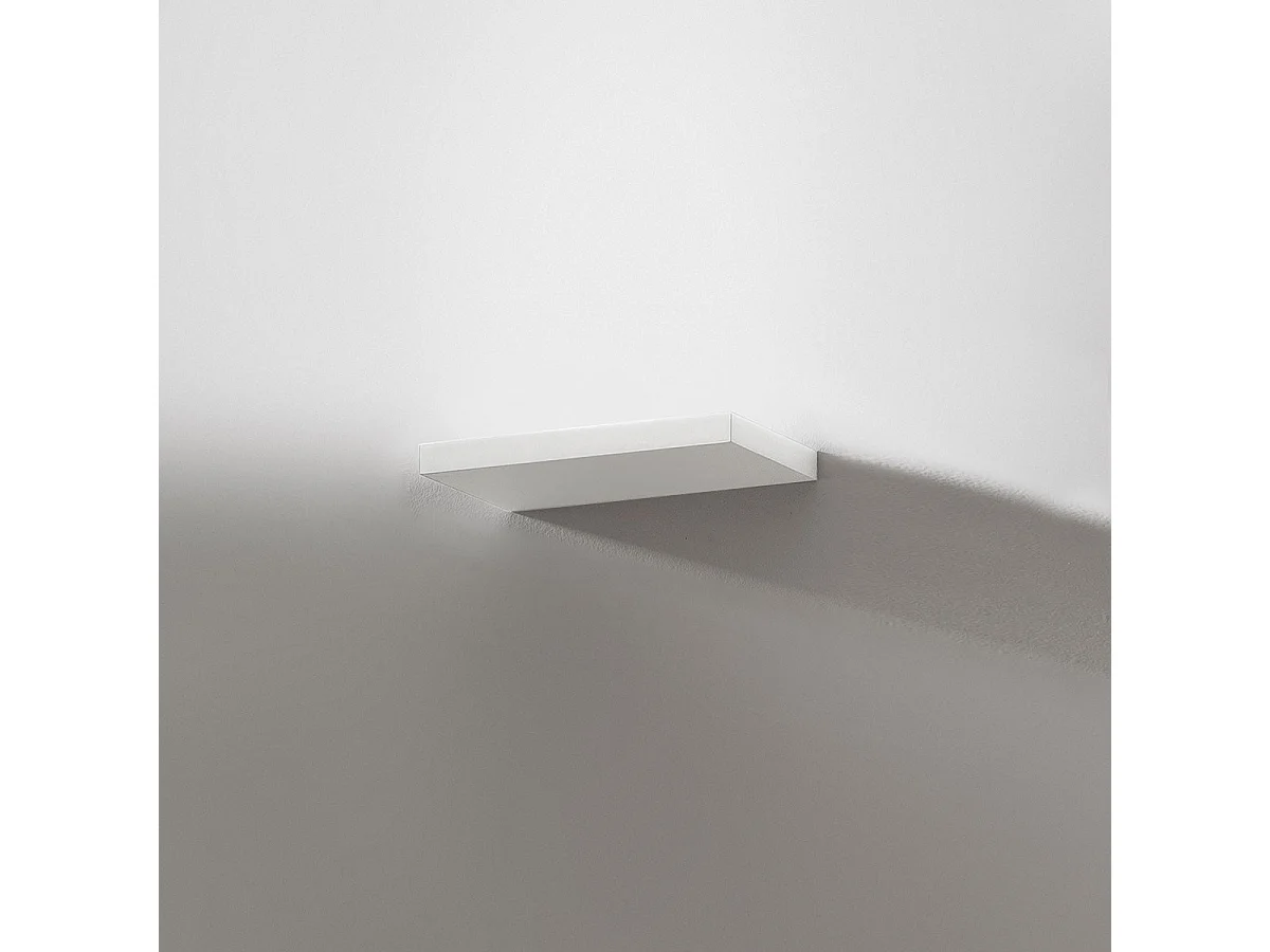 YOANA A/P – 15W 1500lm 3000K LED-Wandleuchte, dimmbar, Phasenabschnittbeleuchtung + Druckknopf, satiniertes weißes Metall und opales Methacrylat – Gealuce