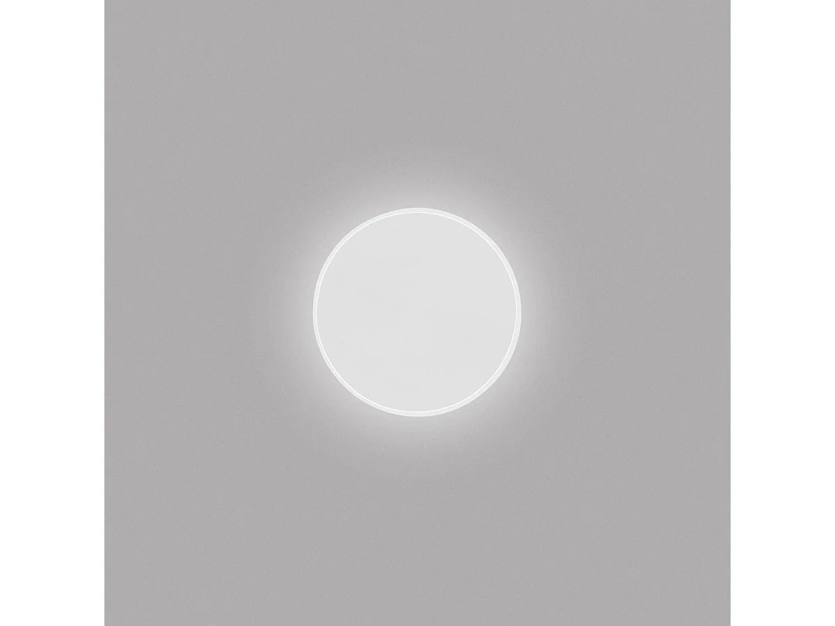 Fortuna A/P LED-Wandleuchte, Weiß, 20 W, 1640 lm, 3000 K, dimmbar, Phasenanschnitt, Einsteckfassung aus Metall und Opalmethacrylat – Gea Luce