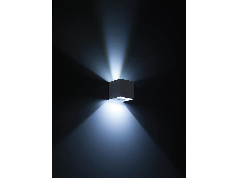Luminária de teto LED GES2092 20W, alumínio marrom, temperatura de cor 3000K/4000K/5000K, IP65 - Luminária de teto externa com luz difusa - Gealuce