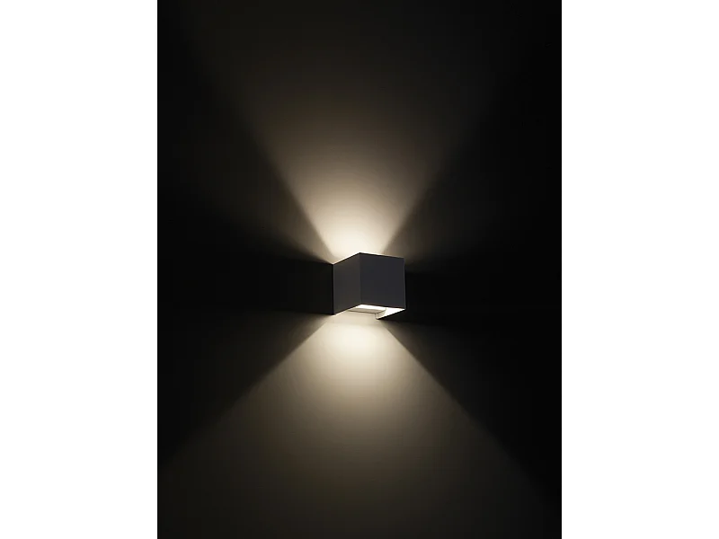 Luminária de teto LED GES2092 20W, alumínio marrom, temperatura de cor 3000K/4000K/5000K, IP65 - Luminária de teto externa com luz difusa - Gealuce