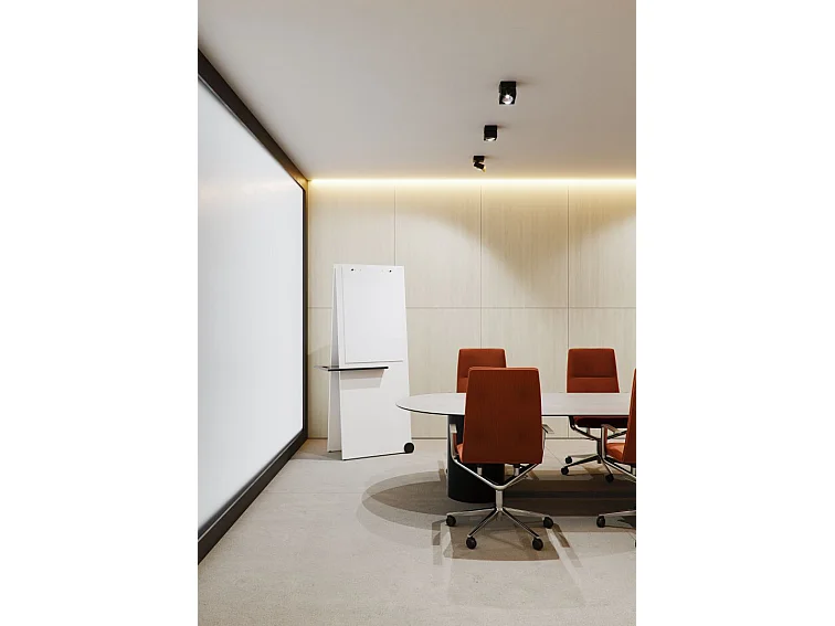 Rubyc Surface 14W Luminária de Parede LED Ajustável 40° Interruptor CCT 2700K/3200K/4000K Regulável TRIAC Preto Fosco - Beneito & Faure