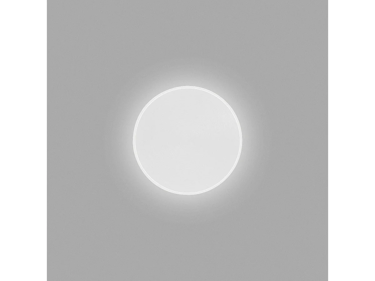 Fortuna A/G LED-Wandleuchte Weiß 28W 2560lm 3000K dimmbar Phasenanschnitt + Steckfassung aus Metall und Opalmethacrylat - Gea Luce