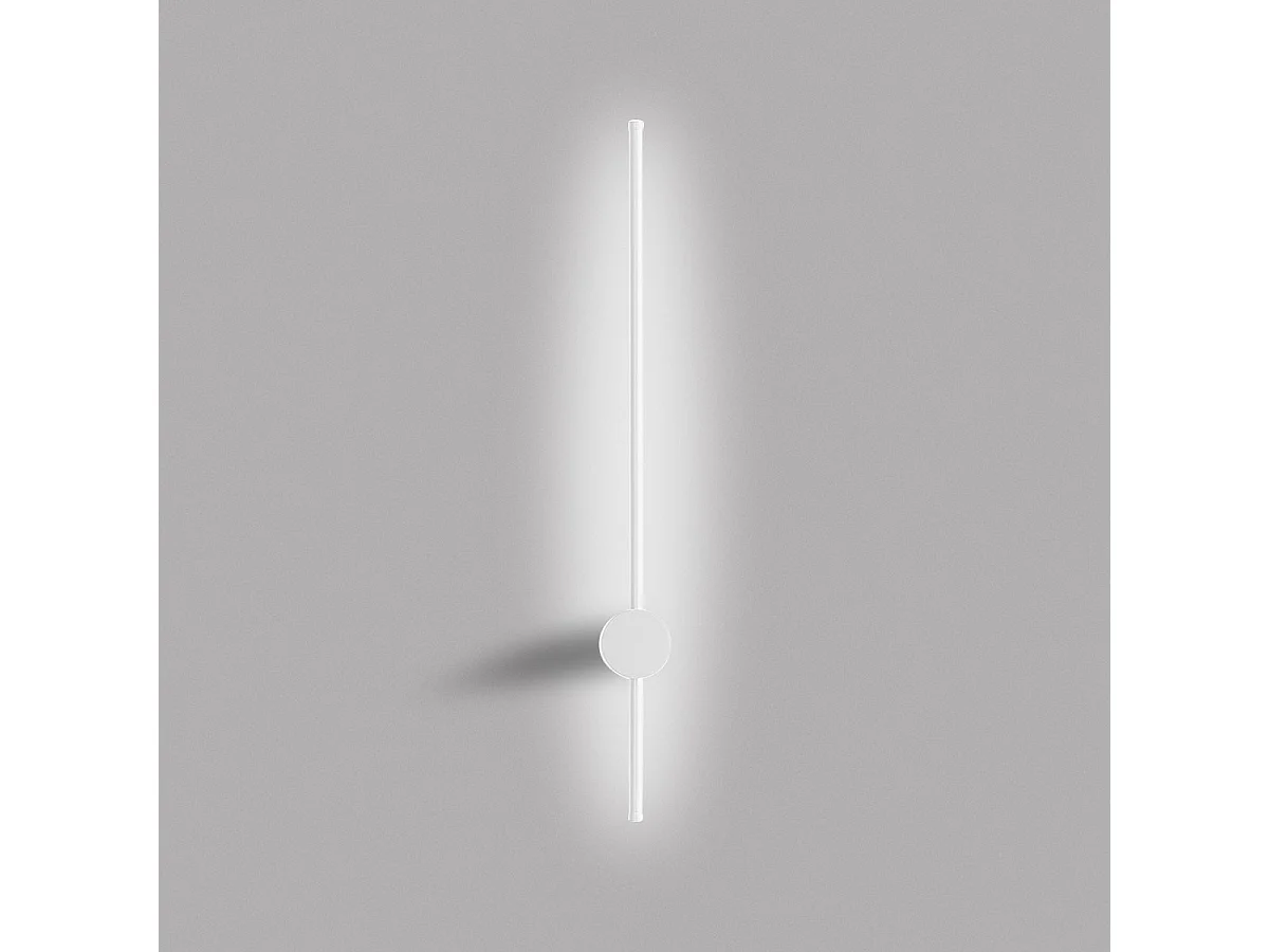 Enila LED-Wandleuchte, 20 W, 1410 lm, 3000 K, dimmbar (Phasenabschnitt- und Druckdimmung), weißer Aluminiumrahmen, modernes Design – Gealuce
