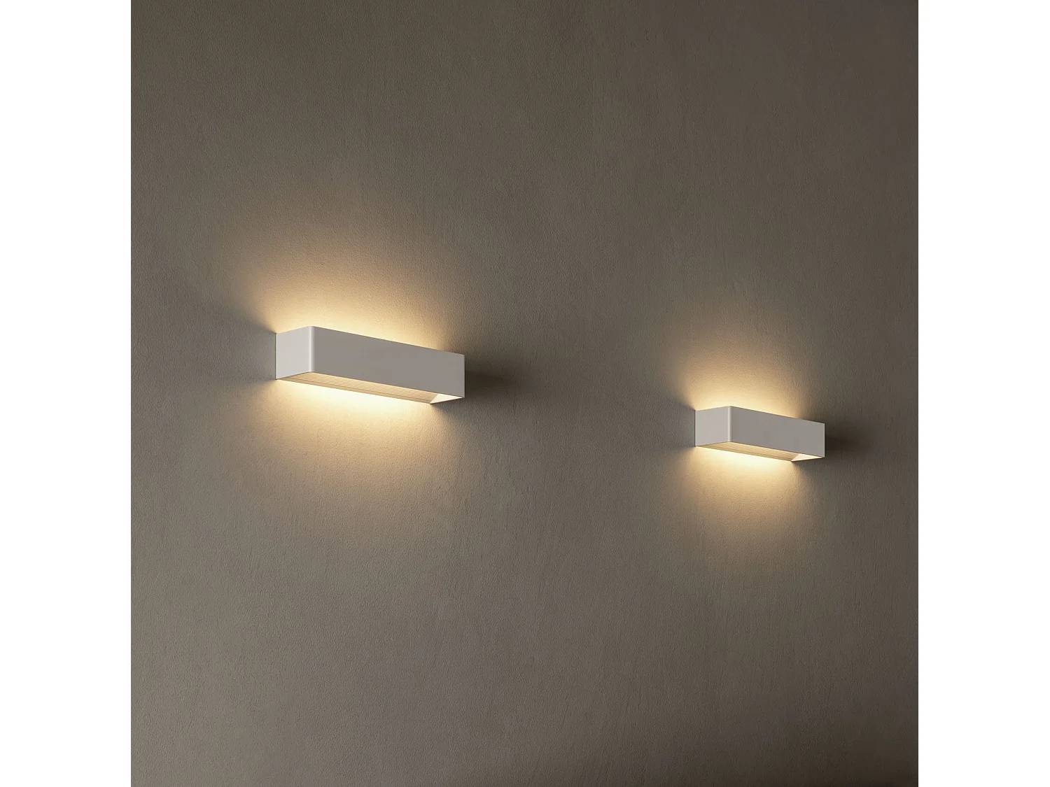Luminária de parede LED Icon Wall 12W 120° CCT com interruptor 2700K/3200K/4000K Branco Fosco - Iluminação decorativa indireta - Beneito & Faure