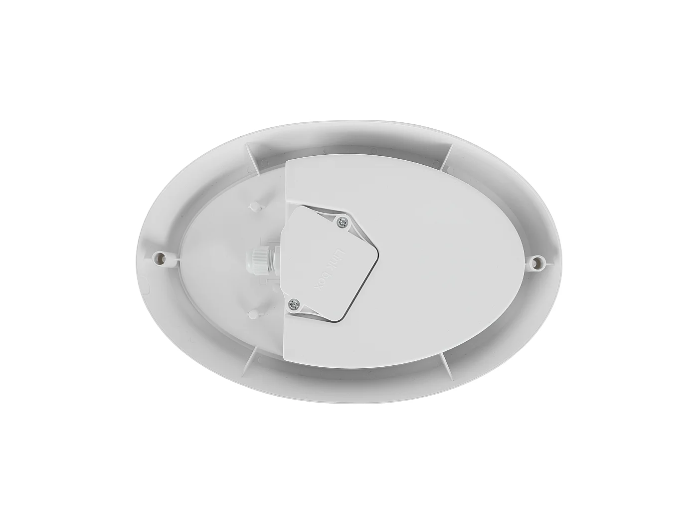 Plafonnière LED Alcapower Oval 15W IP65 1300lm 4000K Luz Natural Branca, Design Compacto e Resistente para Ambientes Internos e Externos