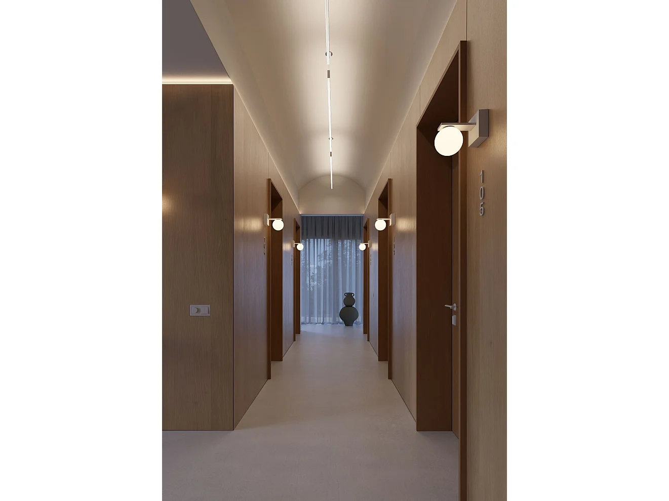 Sphere Wall 9W Outdoor LED Wall Light 3000K Matt White - 360° Symphony Spotlight with High Visual Comfort and CRI>90 - Beneito & Faure