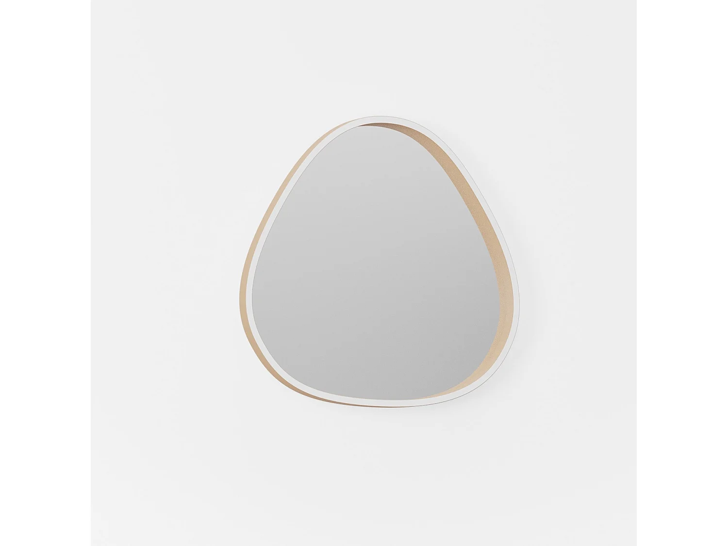 Applique Led Ecaris A/P 30W Double Émission Avec Miroir Anti-Buée Et Tactile Cct 3000K/4000K Finition Pêche - Gealuce