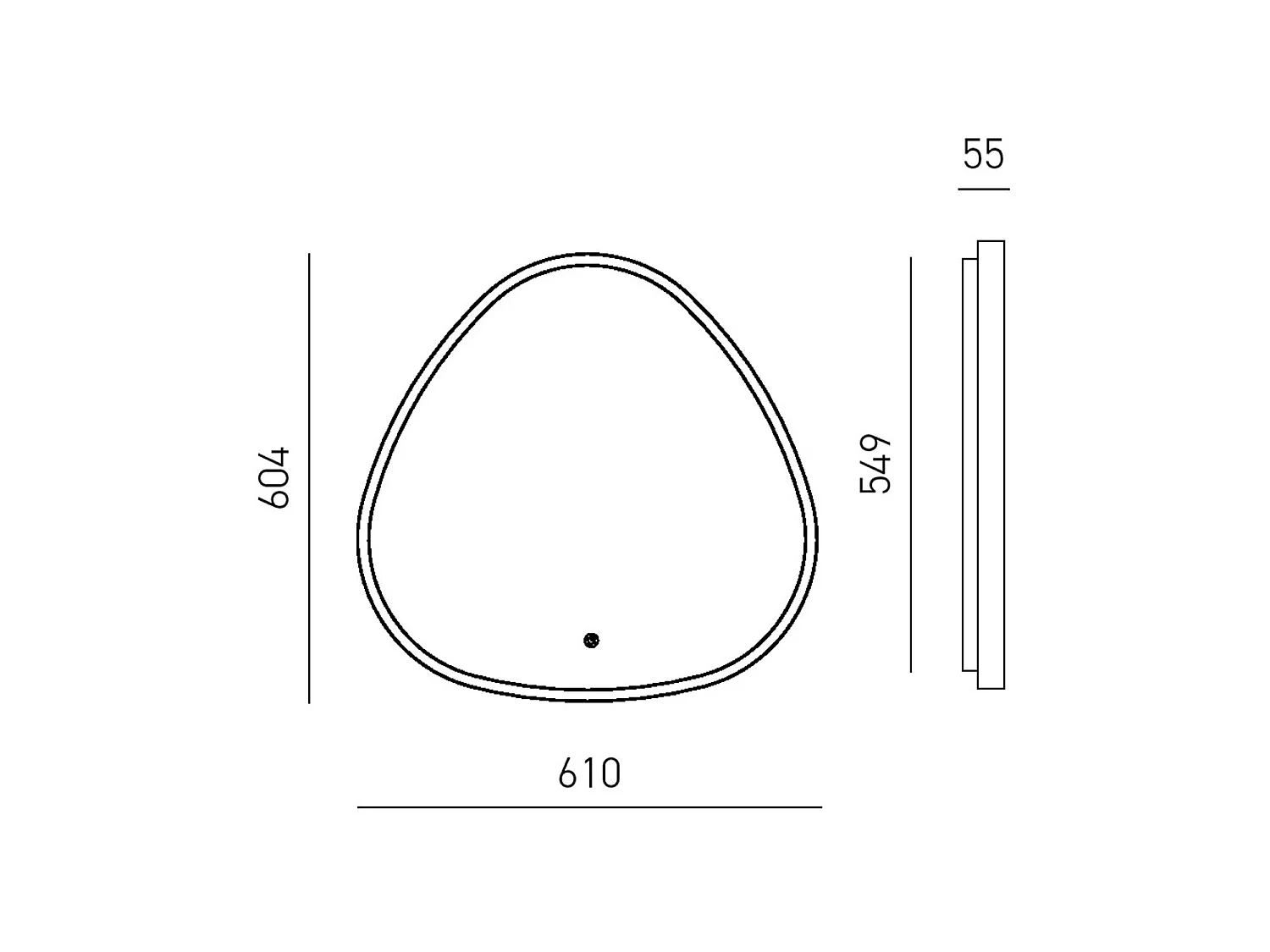 Applique Led Ecaris A/P 30W Double Émission Avec Miroir Anti-Buée Et Tactile Cct 3000K/4000K Finition Pêche - Gealuce