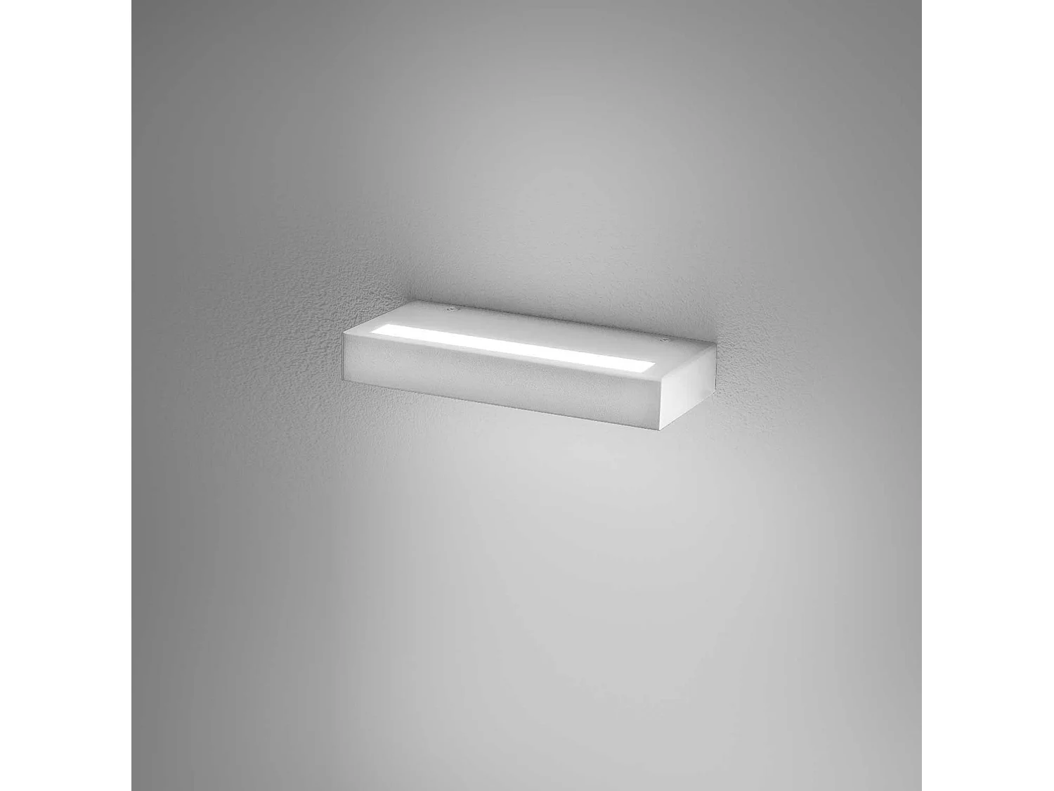 Luminária de parede Gealuce GAP520 - 20W, LED, dimerizável, 2042lm, 3000K, luz indireta, IP20, alumínio branco acetinado