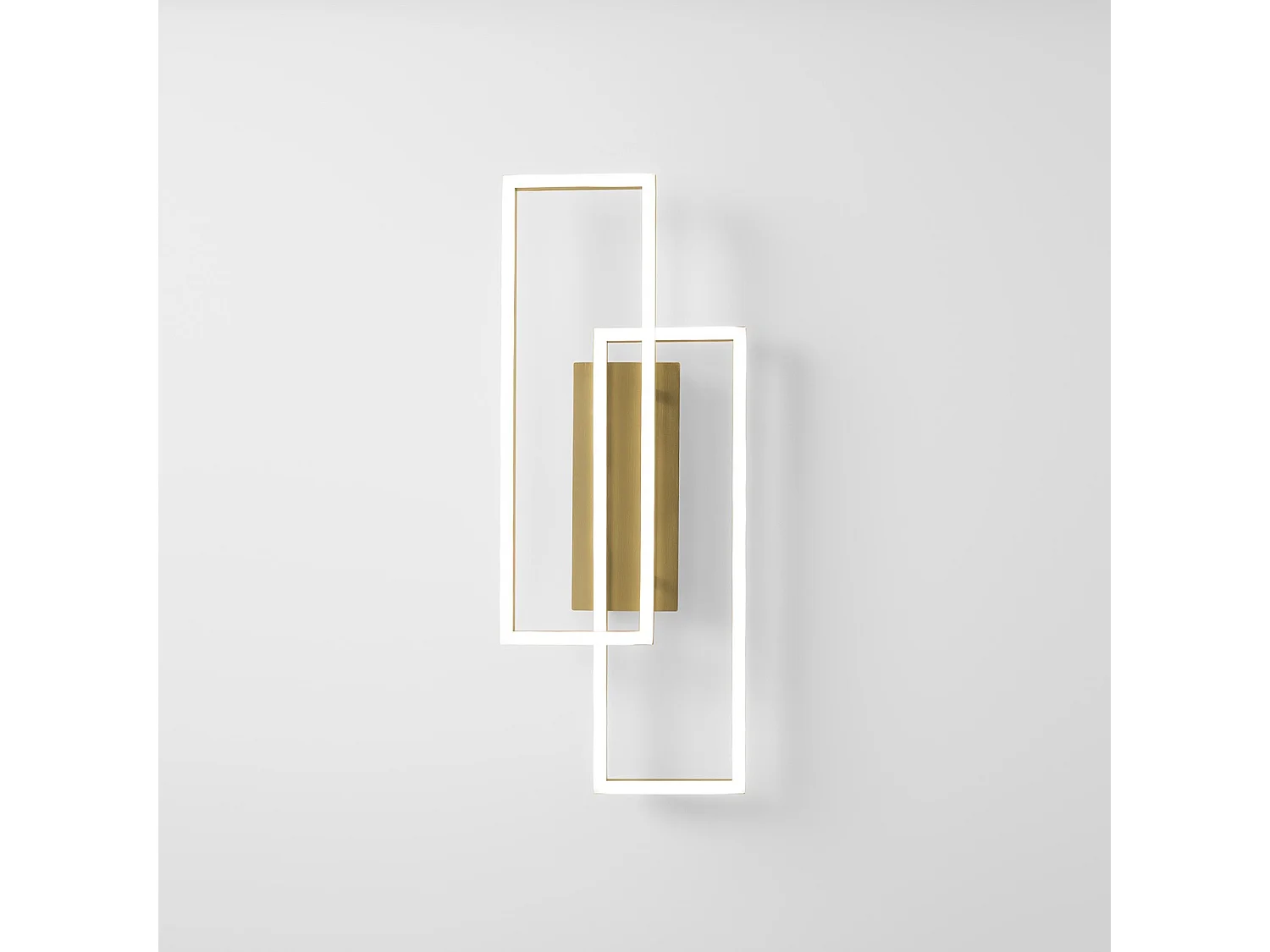 Applique Led Dyana A 40W 1662Lm 3000K En Aluminium Doré Brossé, Variable Avec Coupure De Phase, Lumière Directe - Gealuce
