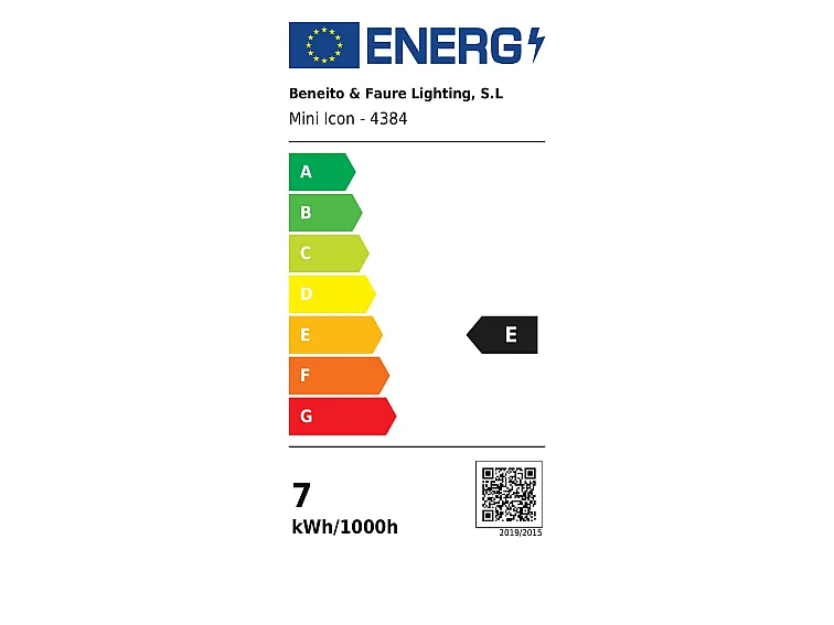 Mini Icon Wall 7W 120° Luminária LED de Interior com Tecnologia Switch, Temp. Cor 2700K/3000K/4000K, Acabamento Preto Fosco - Beneito & Faure