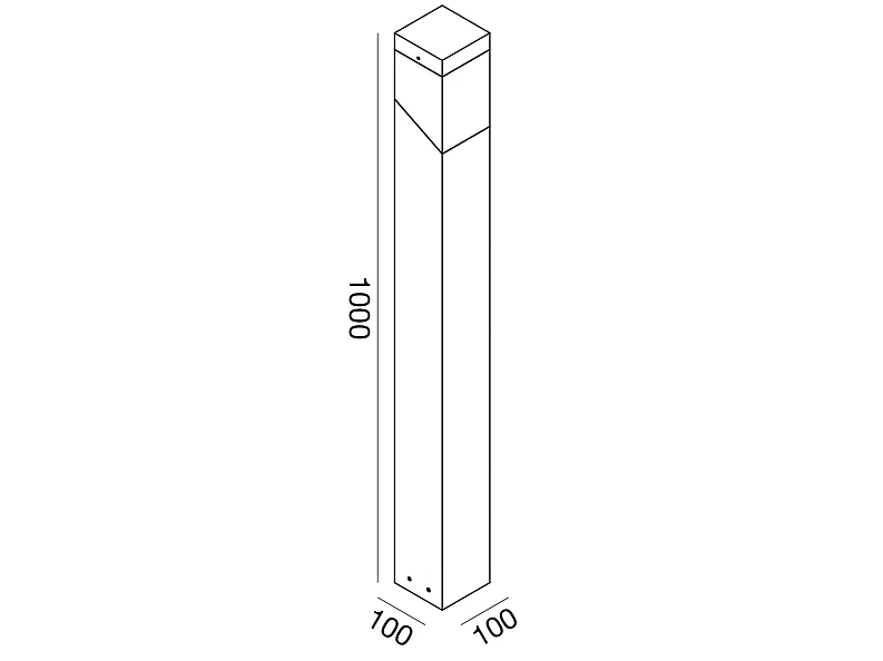 Applique Led Ges965C 20W Double Émission 922Lm 3000K En Aluminium Moulé Sous Pression Rouille - Applique D'Extérieur Ip65 - Gea Luce