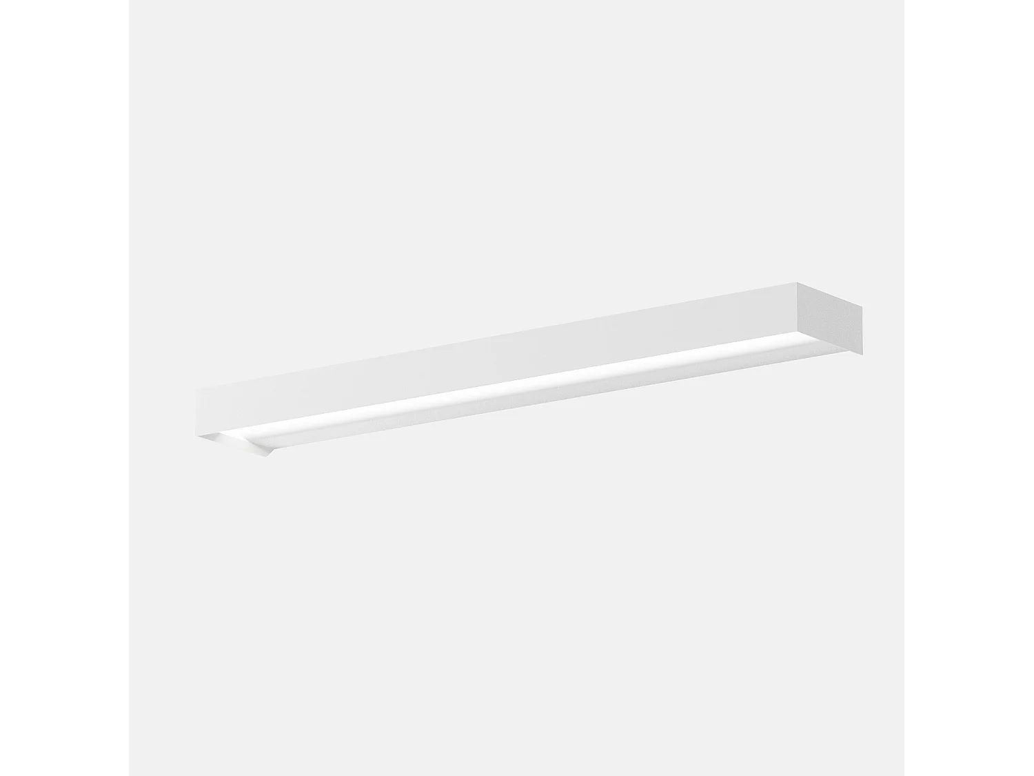 GAP 30W 2420lm 3000K Dimmbare LED-Wandleuchte mit mattweißem Aluminium-Phasenschnitt - Gealuce