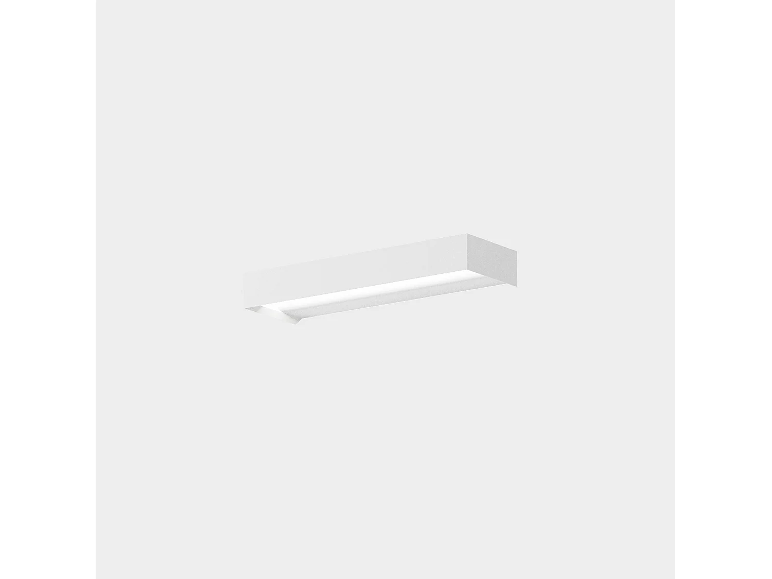 Applique Gap550 Gealuce - Applique Led 10W Dimmable, 550Lm, 3000K, Lumière Directe, Ip20, Aluminium Blanc Mat